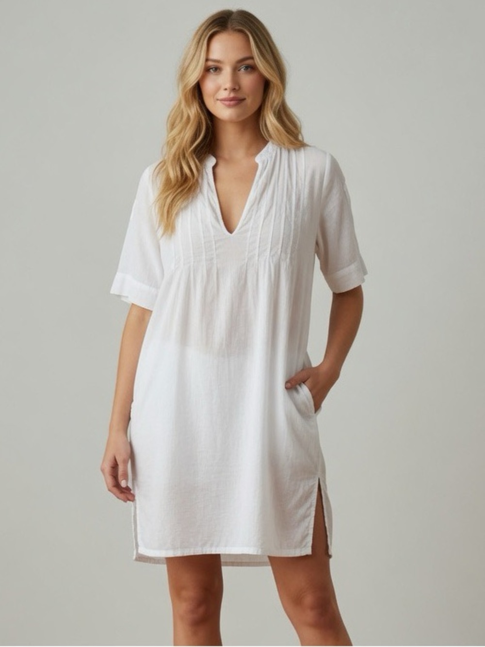 Lauren Ralph Lauren White Swim/Beach Mini Dress